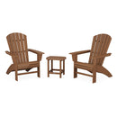 Nautical 3-Piece Curveback Adirondack Set - In Stock