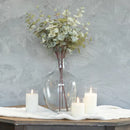 13" Clear Glass Bottle Vase