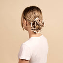 Ruffle Up Scrunchie–Beige