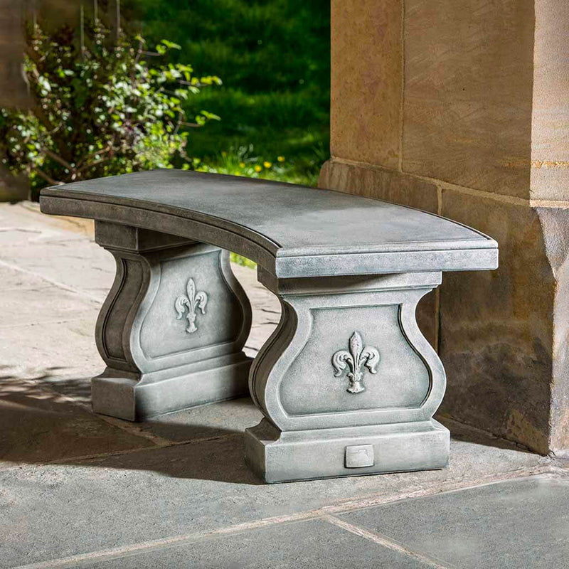 Fleur De Lys Curved Bench