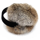 Surell-Rabbit Fur Earmuffs with Velvet Band