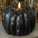 Black 3D Flame Pumpkin Candle