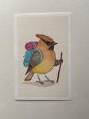 Backpacking Cedar Waxwing Print