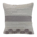 Hand Woven Aleks Pillow Gray 18 * 18