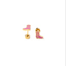 Cowboy Boot Stud Earrings