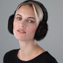 Surell-Mink Fur Earmuffs Black Halo