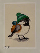 Backpacking Chickadee Print