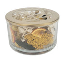 Lemon Zest & Thyme Glass Potpourri Bowl