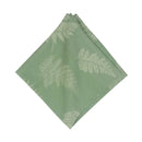 Botanical Jacquard Green Cloth Napkins