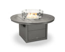 Slate Grey Round Fire Pit Table in Vintage - In Stock