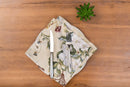 Garden Floral Images Cloth Napkins