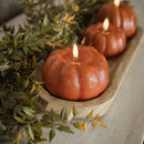 Orange 3D Flame Pumpkin Candle