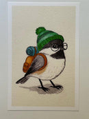 Backpacking Chickadee Print