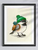 Backpacking Chickadee Print