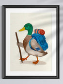 Backpacking Mallard Art Print