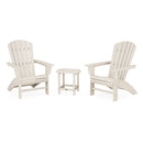 Nautical 3-Piece Curveback Adirondack Set - In Stock
