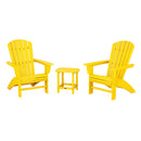 Nautical 3-Piece Curveback Adirondack Set - In Stock