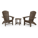Nautical 3-Piece Curveback Adirondack Set - In Stock