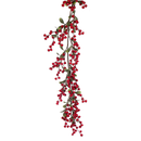 6' Outdoor Red Berry Garland
