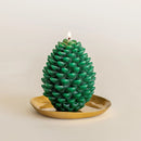 Rosy Rings-Sculpted Pinecone Candle