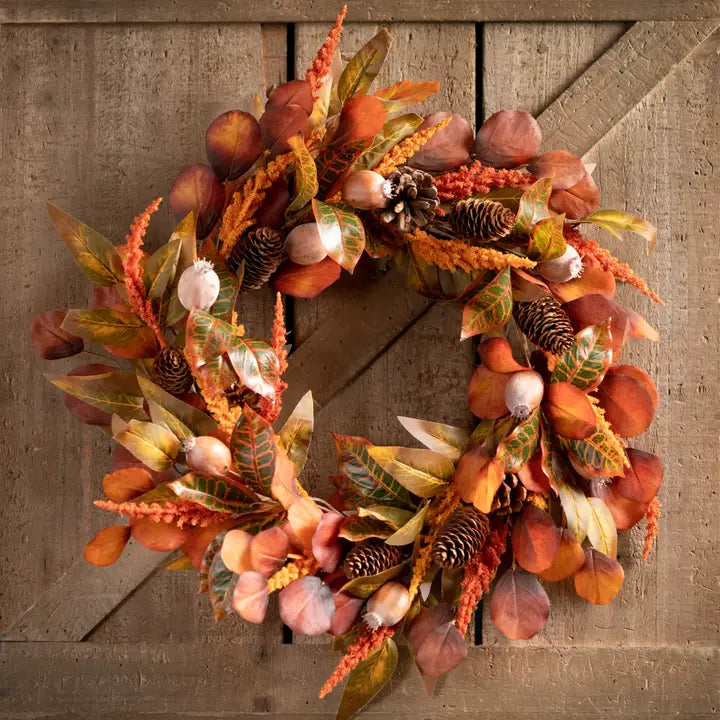 22" Mixed Fall Wreath