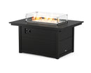 Black Rectangle 34" X 46" Fire Pit Table - In Stock