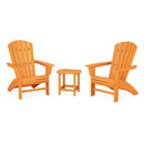 Nautical 3-Piece Curveback Adirondack Set - In Stock