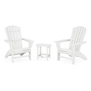 Nautical 3-Piece Curveback Adirondack Set - In Stock