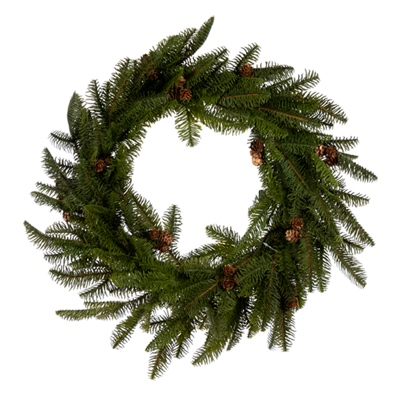 Faux Hemlock Wreath