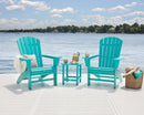 Nautical 3-Piece Curveback Adirondack Set - In Stock