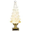 Gold Lighted Swirling Glitter Tree