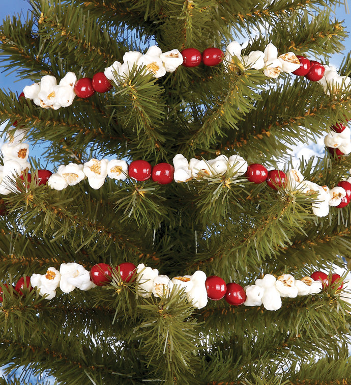 72" Popcorn Cranberry Garland