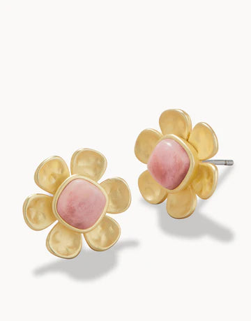 Spartina Primrose Pink Rhodonite Stud Earrings