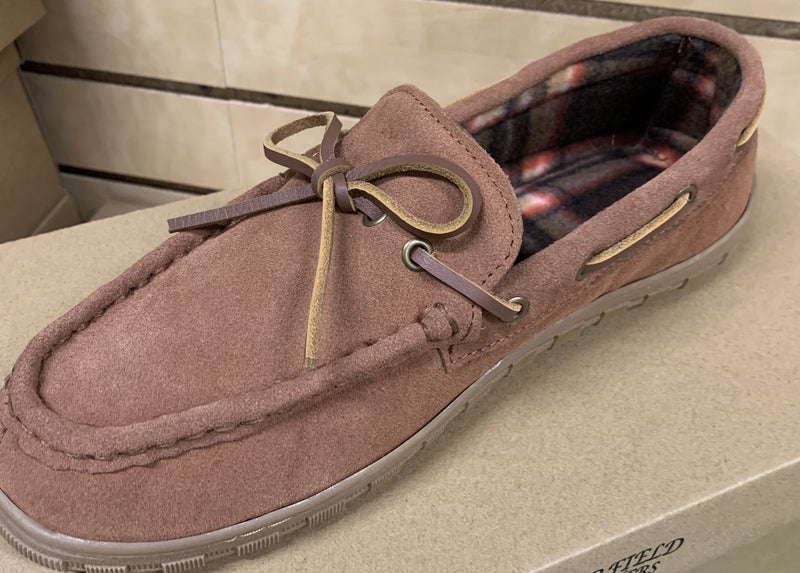 Deerfield Leather's Men's Plaid Slippers