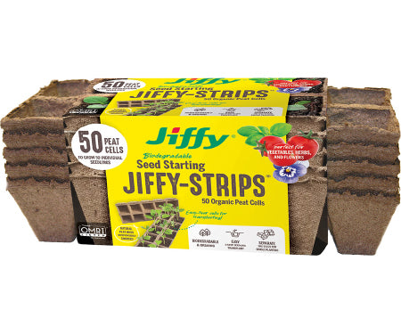 Jiffy Peat Pot Strip Plant Tray 50 cells