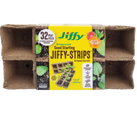 Jiffy Peat Pot Strip Plant Tray 32 cells