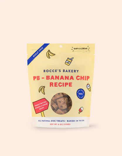 Bocce's Bakery PB-Banana Chip Soft & Chewy Dog Treats