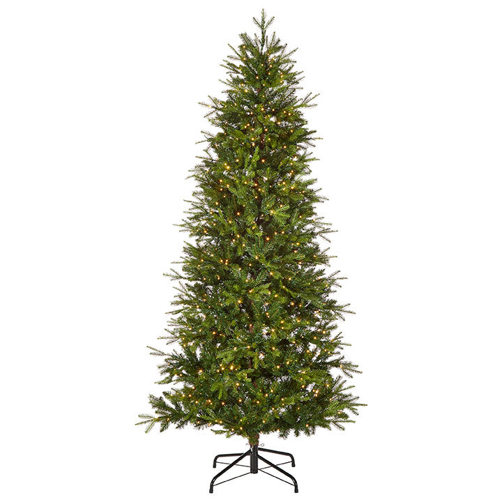 7.5' Artificial Snake Light Slim Spruce Tree