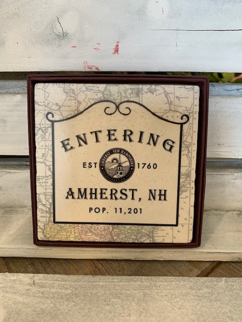Amherst, NH Marble Coaster