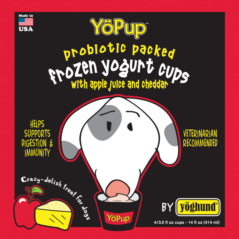 YoPup Apple Juice and Cheddar Frozen Yogurt Cup for Dogs