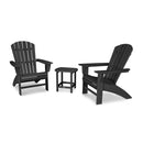 Nautical 3-Piece Curveback Adirondack Set - In Stock