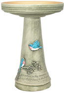 Handpainted Birdbath