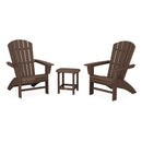 Nautical 3-Piece Curveback Adirondack Set - In Stock