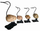 Iron and Stone Duck Statues