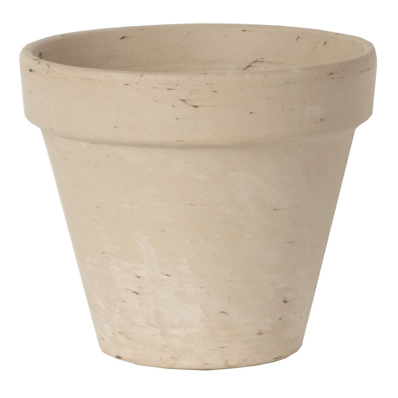 white clay plant pot White Terracotta Standard Pot