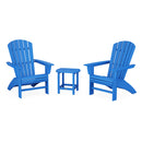 Nautical 3-Piece Curveback Adirondack Set - In Stock
