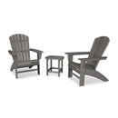 Nautical 3-Piece Curveback Adirondack Set - In Stock