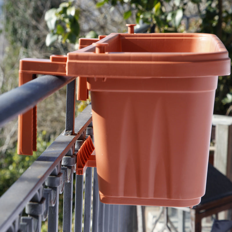 window box plastic rail planter Rail Planter Window Box