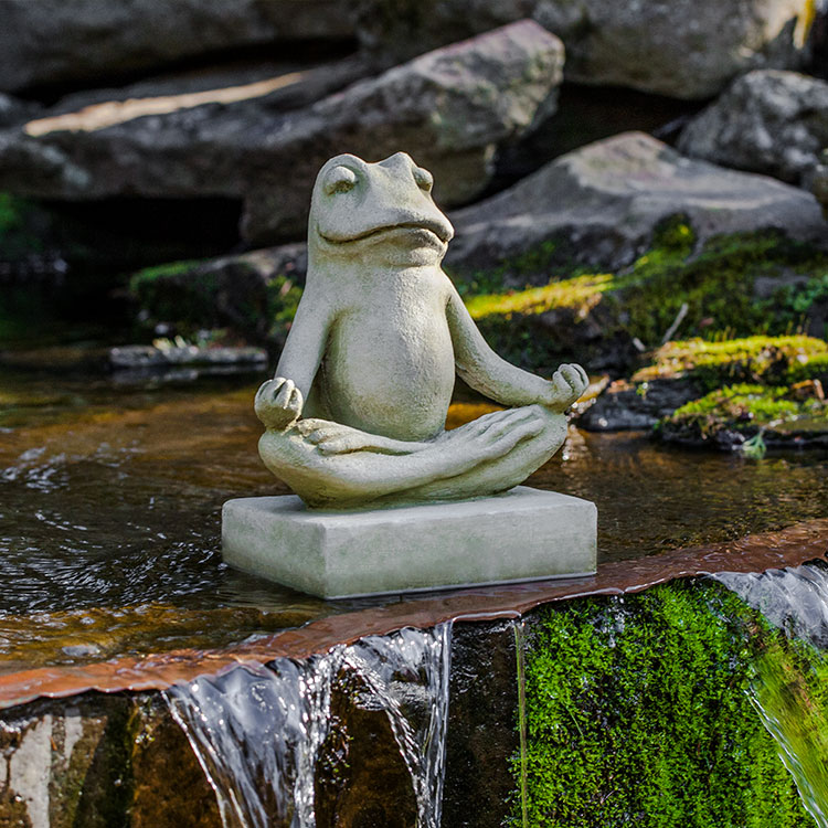Zen Frog Statue